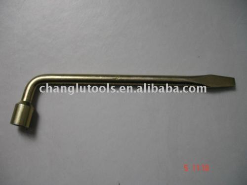 "L" Type Wheel Wrench With Crow Bar
