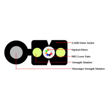 Fiber Optic Outdoor FTTH 1 Core Drop Cable