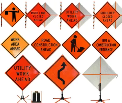 Customized High Visibility Pedestrian Junction Signs: Speed Reduction & Road Warning Signs