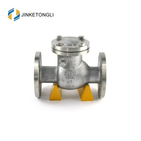 JKTLPC044 rubber carbon steel flanged flapper type check valve