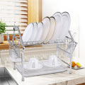 Cuisine Chrome plaquée en métal Dishing Rack Roule Up Chrome Dish Séchage Rack