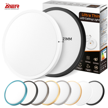 Ultra-Thin Modern LED Ceiling Lights 24W-48W 3CCT Dimming Round Shape for Home and Office