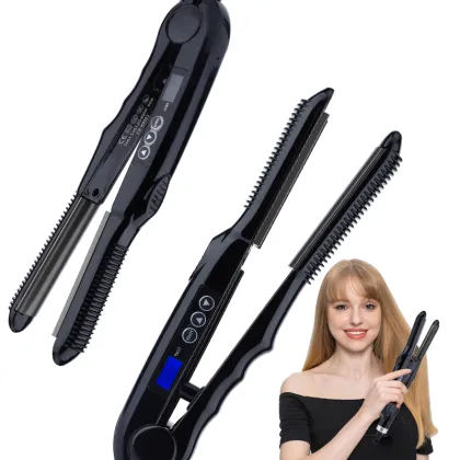 Black Titanium Tourmaline Steam Hair Straightener