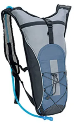 Light running backpack with 2L bladder