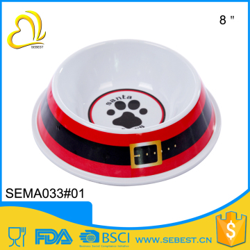 cheap round shape plastic feeder melamine dog bowl
