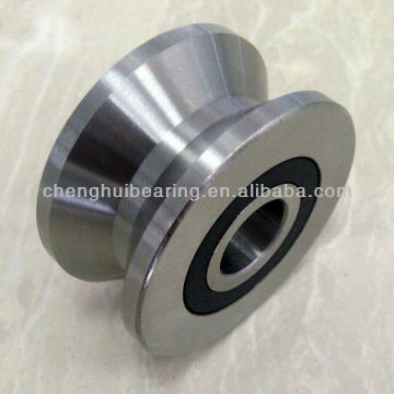 V Groove Track Roller Bearings-LV204-58 NPP ، 30 مم معرف ، 58 مم OD ، مقياس 30 مم ، صف مزدوج ، "خاتم خارجي" ، خاتم مطاطيان ،