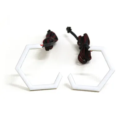 80mm LED Hex Halos for Car Headlights with Bluetooth Controller