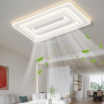 2024 moderner Smart -LED -Deckenlüfter mit Fernbedienung