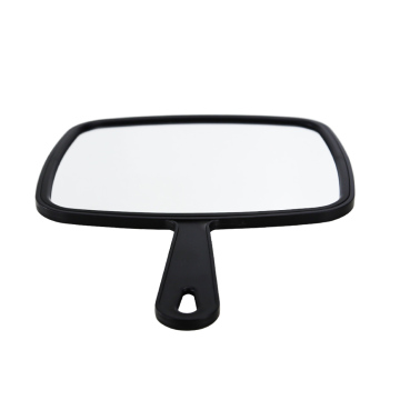 Miroir noir carré personnalisable avec logo - Miroir de maquillage grossier à main pour la maison