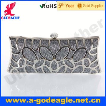 Customized new fashion Glitter wood beads handle bag U0011-068