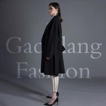 Black vintage cashmere overcoat