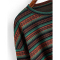 Women's Tribal Ethnic Graphic Cropped Knitwear