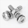 Stainless Steel Phillips Screws Bolts With Nut Washer