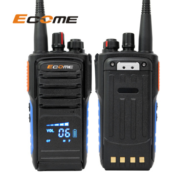 2022 New Ecome ET-980 screen walkie talkie device long range 2 way radio