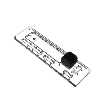 Bykski Distro Plate Reservoir for Phanteks NV7 - Water Cooling Transparent Tank with DDC Pump 5V