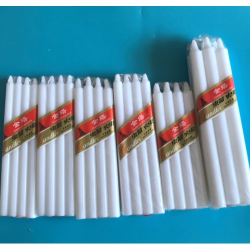 Long burning time no tears white wax bougies