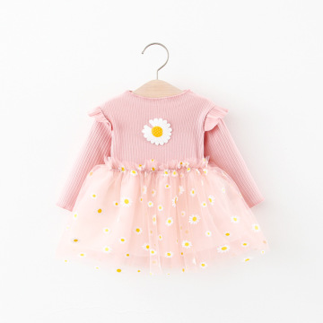 spring Autumn Baby Girls Dress Children's Clothing Wholesale