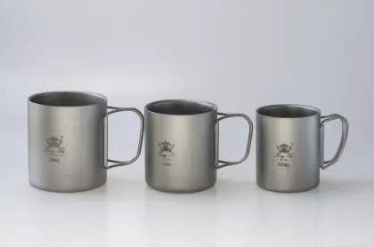 Titanium Double Titanium Cup Drinking Cup