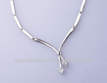 silver necklace fashion trendy jewelry 2013 wholesale