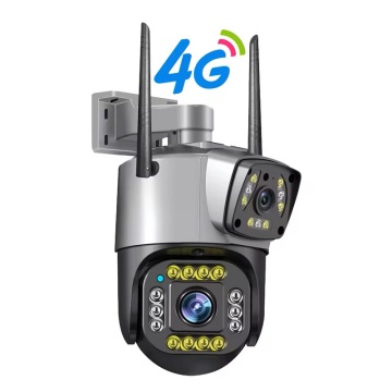 V380 Pro 4G Camera IP esterna: AI Detection Human, 2K WiFi, lente doppia, microfono integrato
