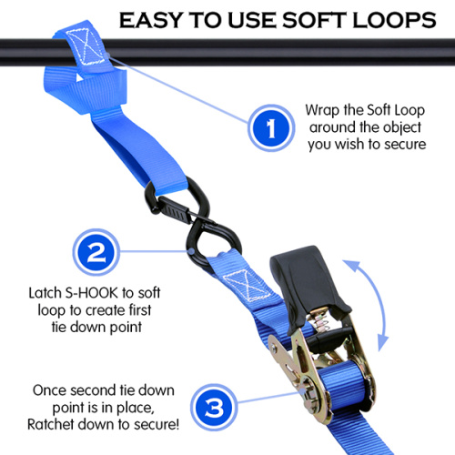 25MM LC 800 KGS Ratchet Straps