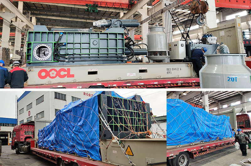 Y81-250-hydraulic-scrap-metal-baler-shipping-to-Malaysia