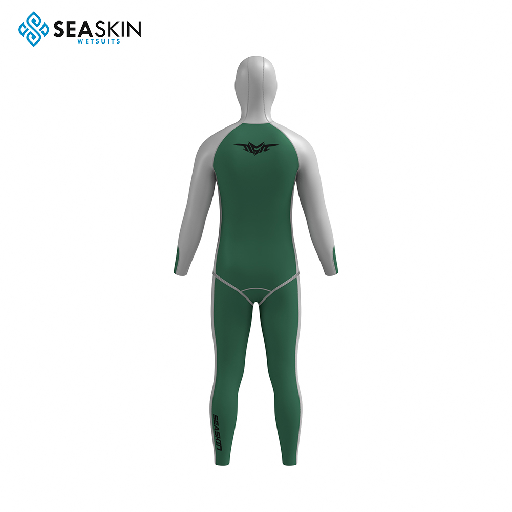 Seaskin Wetsuit 3mmネオプレンダイビングバックジッパーフルスーツ