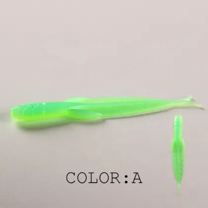 FJORD Hot Sale 78mm Leech Lures - 20pcs per Bag Soft Plastic Bass Bait