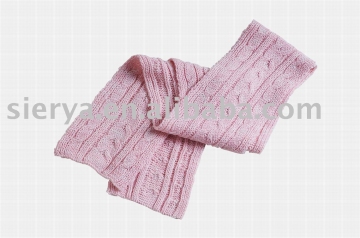 cable knitted scarf