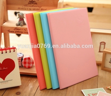 plastic soft touch cover A5 notebooks in different colors