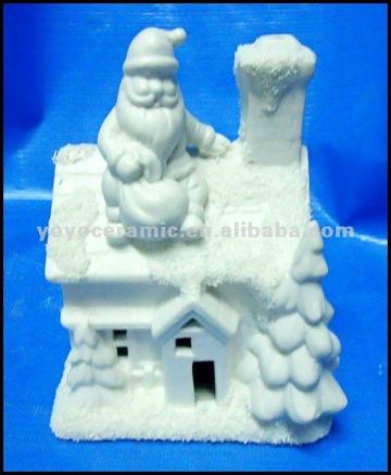 ceramic christmas house decoration