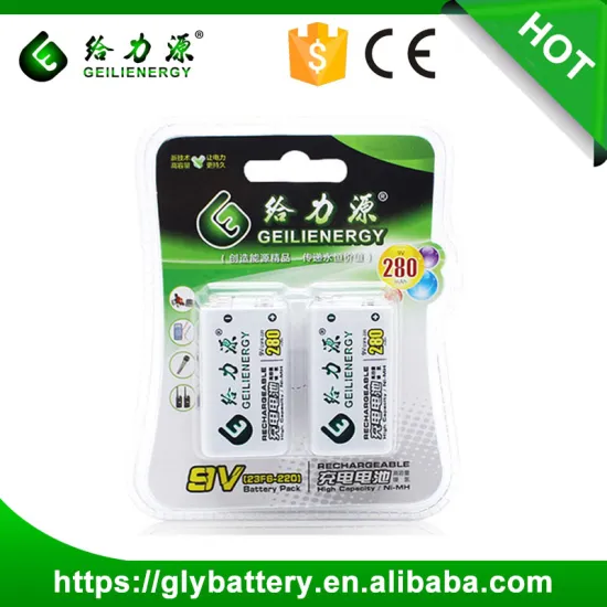 Super power 6F22 NIMH9v 300mah rechargeable battery