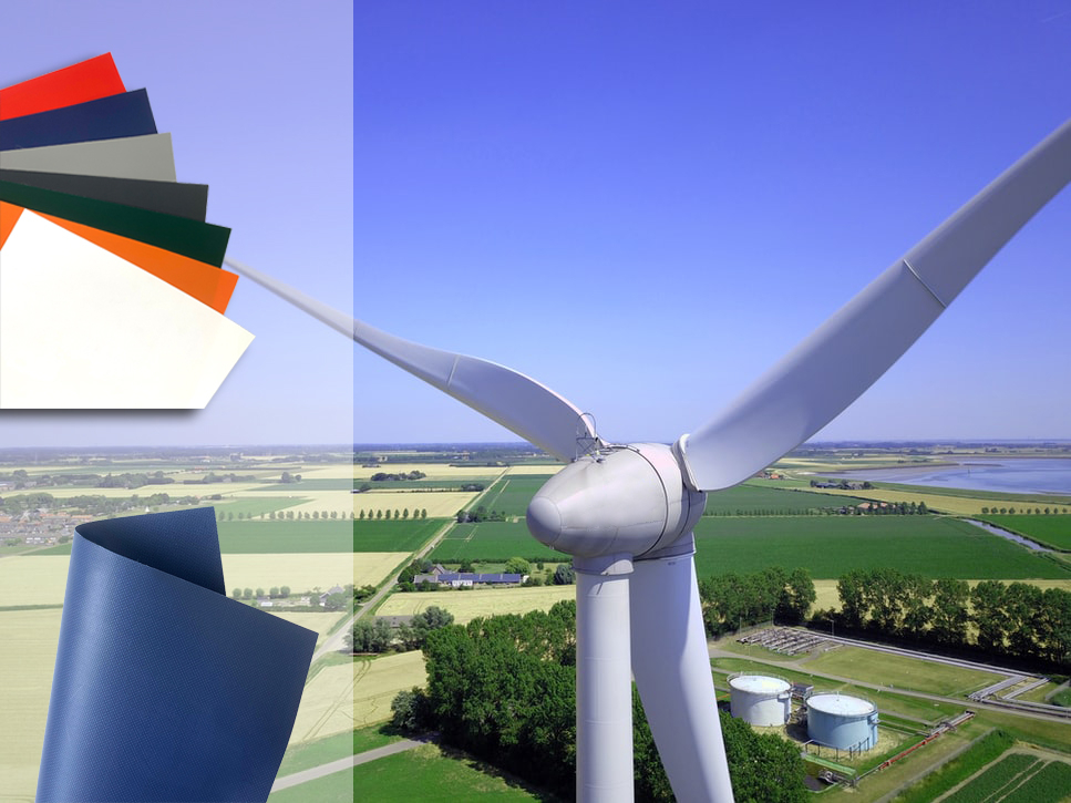 NonPVC Coated Fabric Wind Turbine cover China Manufacturer