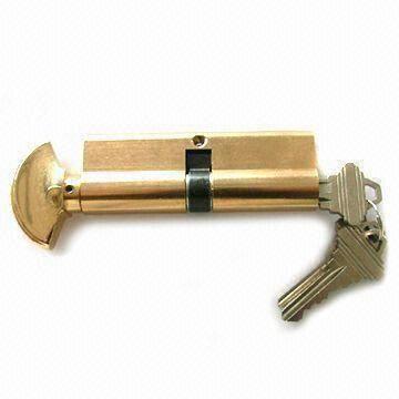 Euro profile Cylinder, Made of Solid Brass, OEM Orders are Welcome