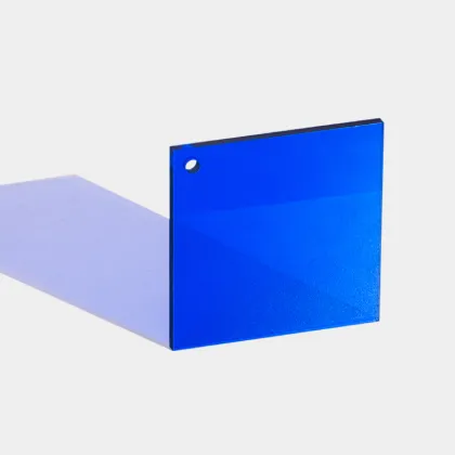 Klein Blue Acrylic Sheets: 3mm/5mm Thickness, Colorful Raw Materials, High Transparency - Customizable Plexiglass Processing