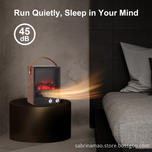 Wholesale Fast Heating Home Decoration Small Indoor Portable Mini Space Heater Electric Stove Fire Place Fireplace