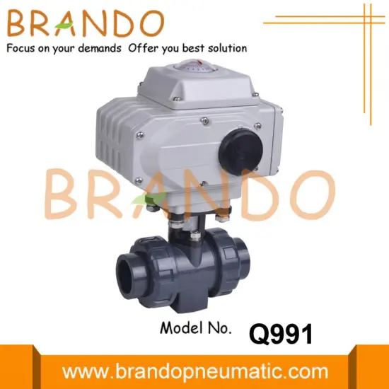 UPVC CPVC PVC Electric Actuator Operated Ball Valve