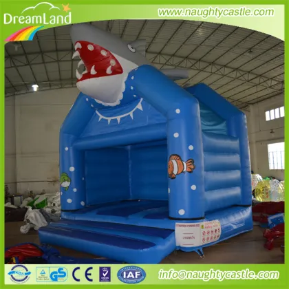 inflatable ocean world bouncy castle ,shark bounce house,mini shark inflatable combo