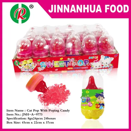 cat pop with popping candy