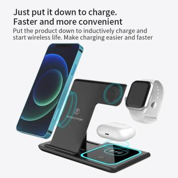 ワイヤレス急速充電器3In1電話15W