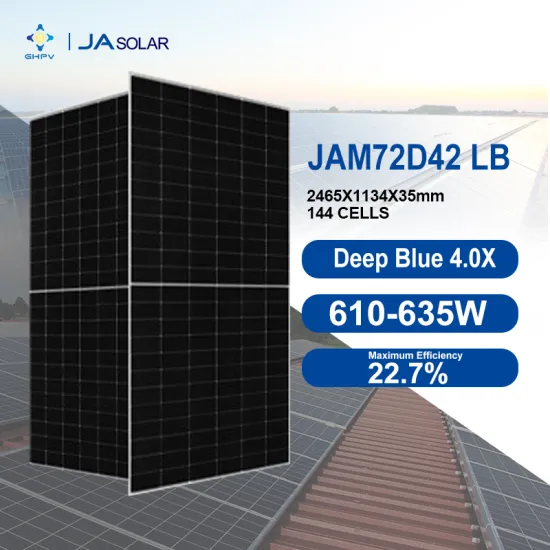 High Power Ja Solar Panels: 620W, 610W, 615W, 625W, 630W, 635W Deep Blue 4.0 Bifacial Panels for Rotterdam Stock