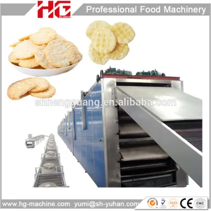 Brand new 250Kg per hour Rice biscuit production line