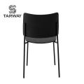 High Quality Solid Wood Home Furniture Metal Leg Oak Ash Veneer Wood Dining Chair