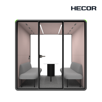 Γρήγορη ρύθμιση Privacy Pod με απαλό φωτισμό και ροή αέρα
