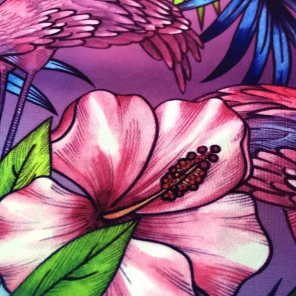 Elastic Digital Printing Polyester Spandex Lycra Fabric