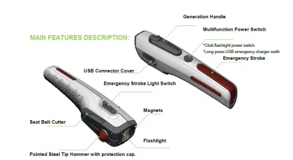 LIPUDA multifunctional safety hammer