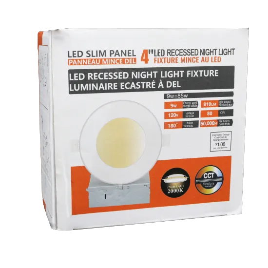 2000K 5CCT Wet Location LED Recessed Ceiling Light - 9W+3W Slim Downlight