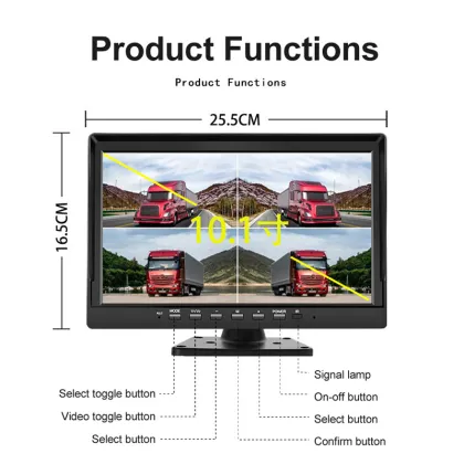 10.1 Inch HD CCTV Dash Cam - 360 Degree Security Camera for Trucks & Buses