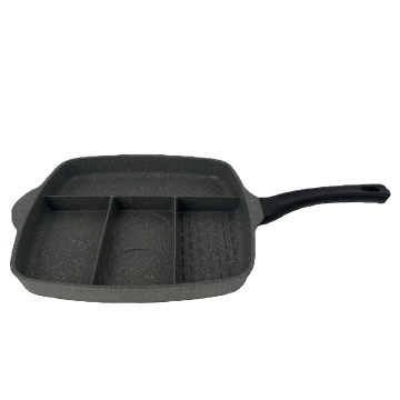Healthy Cooking with Medical Stone Cookware: Nonstick, Easy Clean, and Durable Square Frying Pan