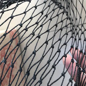 Multi-strand Black Knotted Bird Rope Netting